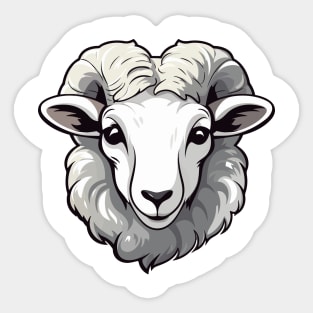 sheep's head Sticker